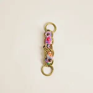 Gumball Yarn in Chain Strap Extender - Pink Multi