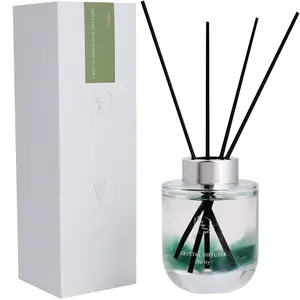 Luxury Crystal Aroma Diffuser Gift - Home Fragrance Scented Oil Diffuser with Real Crystal Stones, Calming Effect, Long-Lasting Fragrance for Tranquil Aromatherapy Experience
