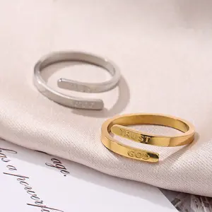 Women's inspirational ring, friendship ring, adjustable stainless steel inspirational ring, a ring gift for women.