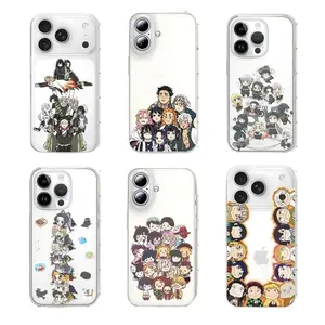Demons Slayers Phone Cases For iPhone 17 16 15 14 13 12 11 Promax Pro Air Plus Transparent Shockproof Protective Cover