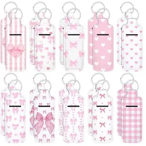 20 Pcs Lipstick Holder Keychain Gifts Bulk Bow Lip Balm Holder Keychain Birthday Party Favors Friendsgiving Gifts Pumpkin Lip Balm Holder for Thanksgiving