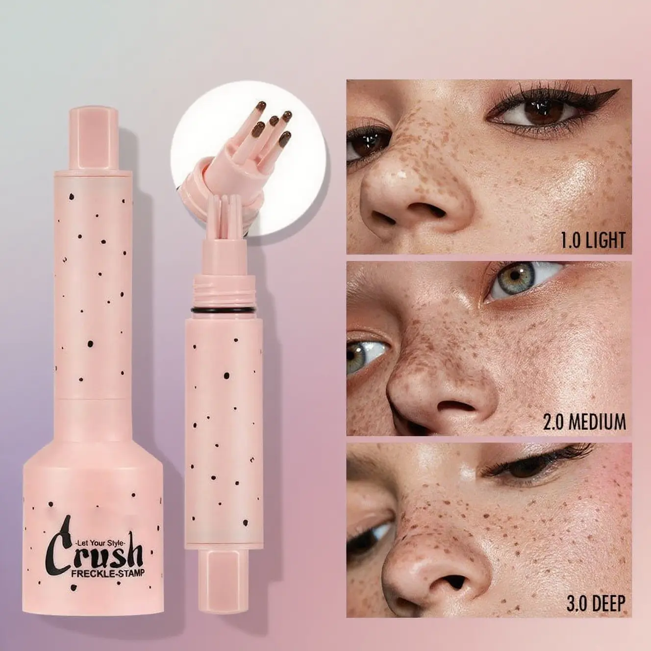 Waterproof Sweatproof Natural Realistic Freckle Pen Set, Quick-Dry Cosmetic Makeup Sticks for Beginners, No Special Skills Needed, Ideal for Daily Everyday Use, Flawless Freckle Makeup