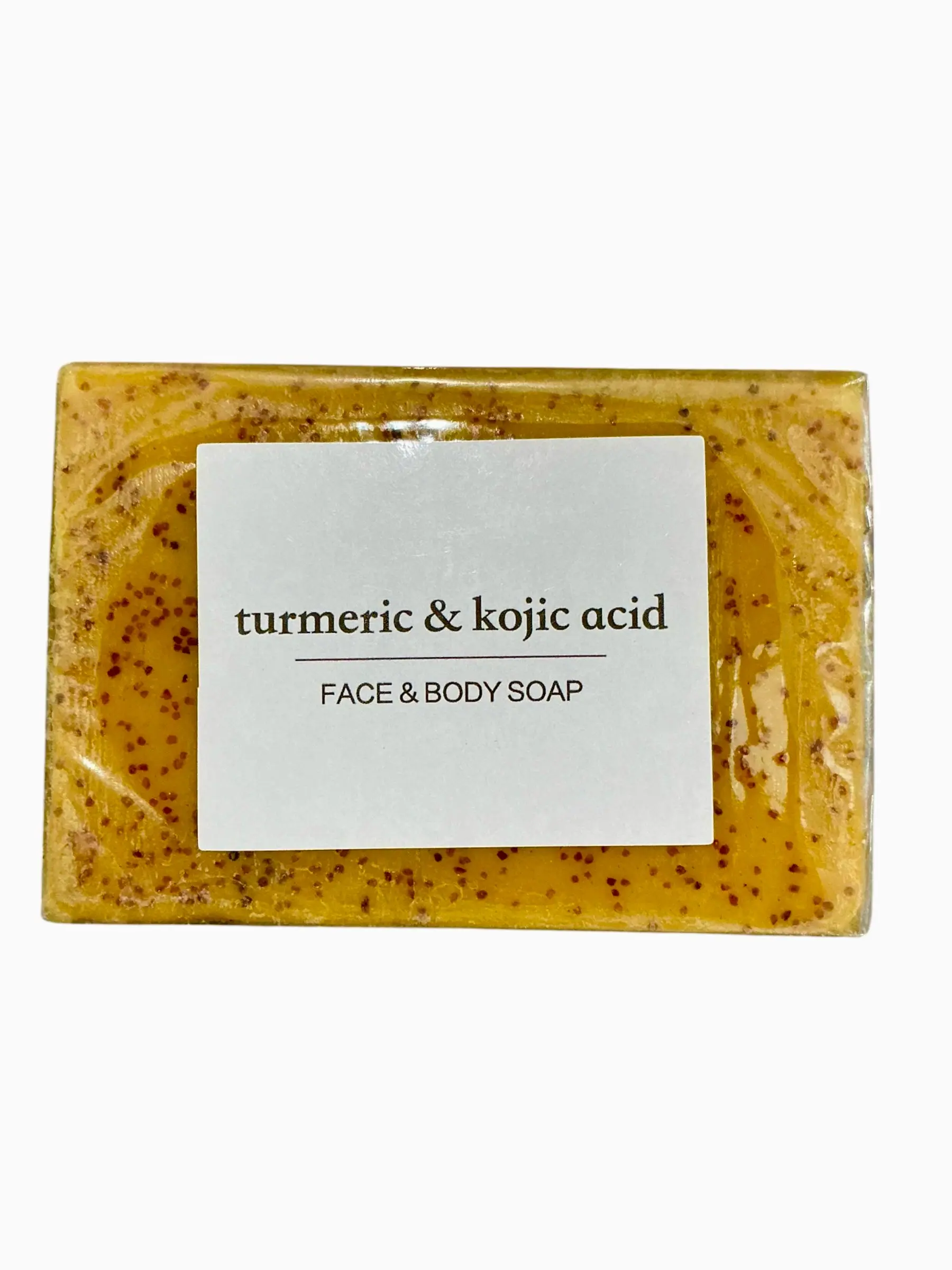 Natural Vegan Turmeric-Kojic Acid Silky Retinol Olive Body Care Cleanser Soap Bar - Brightening, Anti-Acne, 100g