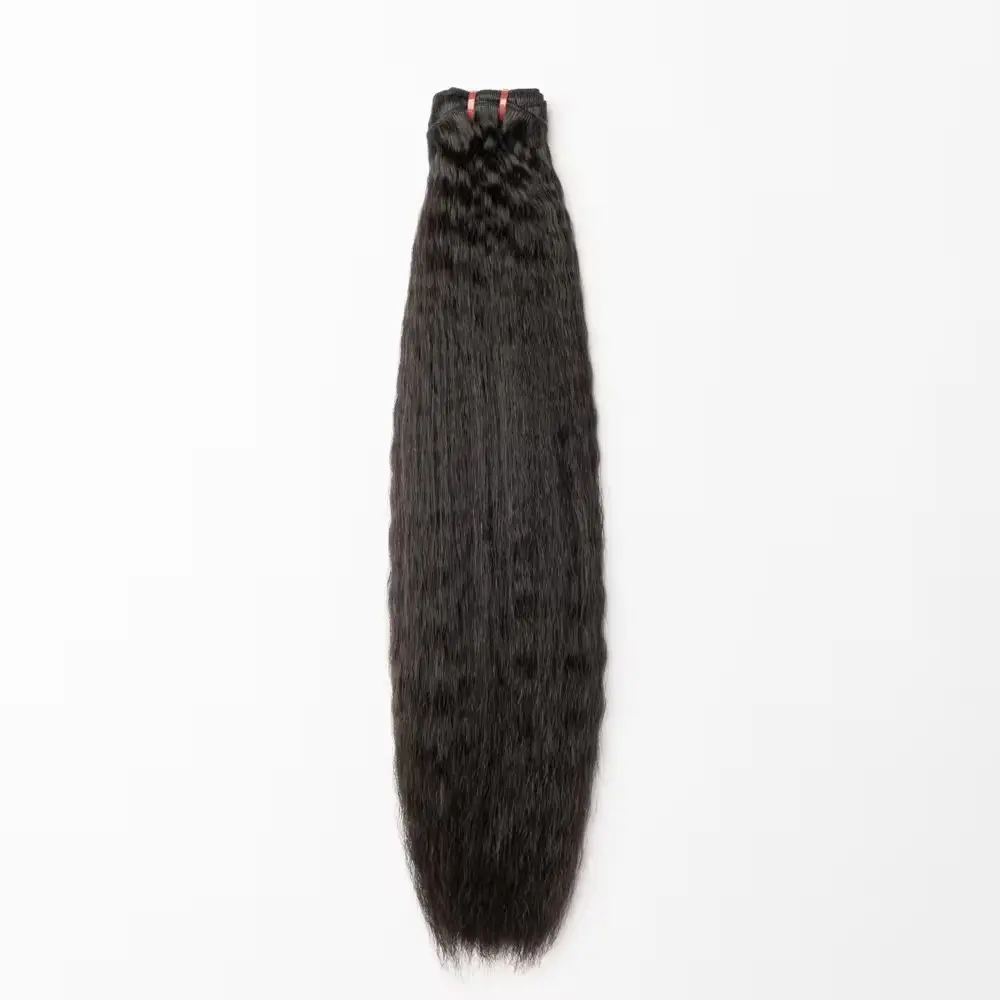 Pretty Lady 7A/8A Kinky Straight Remy Human Hair Bundle Thick Ends High Density
