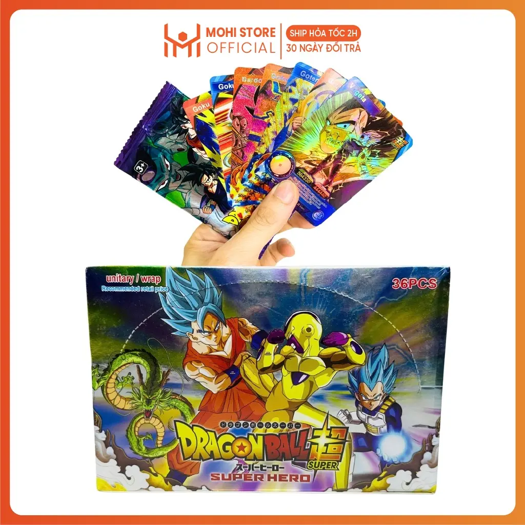 Dra.gon Ba.ll Character Cards Complete Box – Anime Collectible Card Pack with Surprise Cards