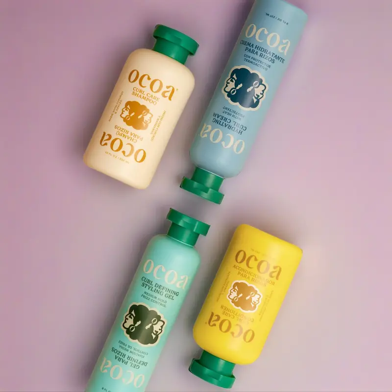 Ocoa 4 Step Kit - Avocado Cleanser, Moisturizing Conditioner, Hydrating Shampoo & Aloe - Sulfate-Free, Nourishing Ingredients, Moisture Retention, Haircare Gel
