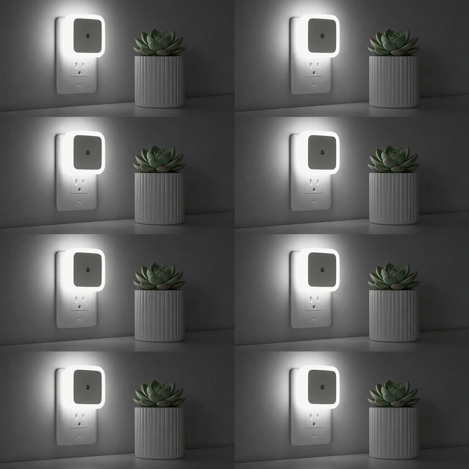 Night Light, Night Lights Plug into Wall, Plug in Night Light, Dusk to Dawn Nightlight Led Night Lights for Bedroom, Bathroom, Hallway Warm White Home Lighting