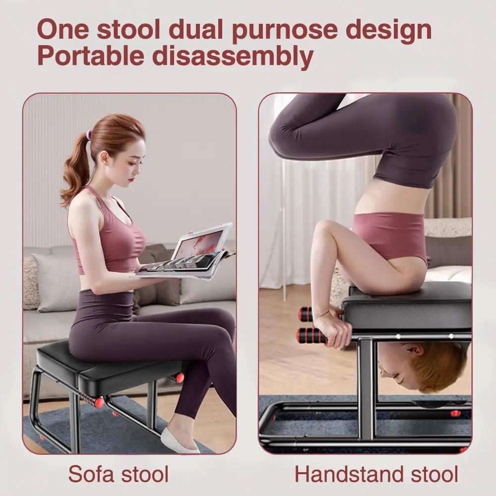 KBQ 2-in-1 Yoga Inversion Stool & Sofa Stool - Headstand Trainer