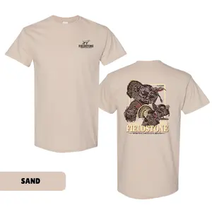 Fieldstone Wild Turkey Hunting T-Shirt, Southern Outdoor Graphic Tee, Unisex Shortsleeve Crewneck, Fabric Cotton, Menswear Top, Gifts for Men and Women, Trendy Shirt for Gobbler Season & Country Life