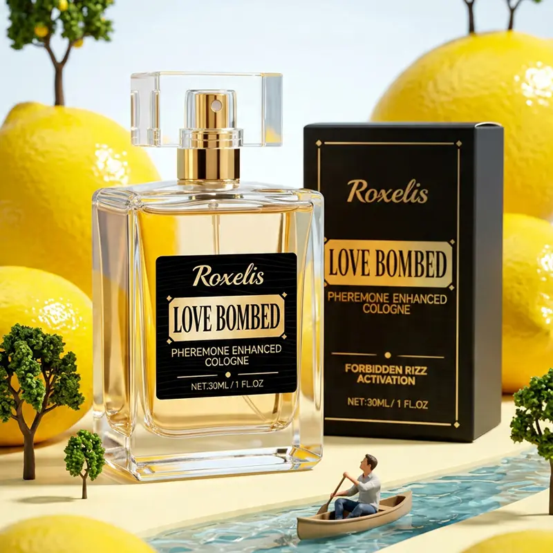 Classic Fresh Citrus Perfume for Men - Pheromone Enhanced Long Lasting Cologne, Lightweight Skin-Friendly Formula