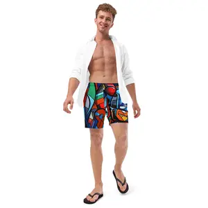 Abstract Heroes Swim Trunks | Superhero Art Boardshorts for Men