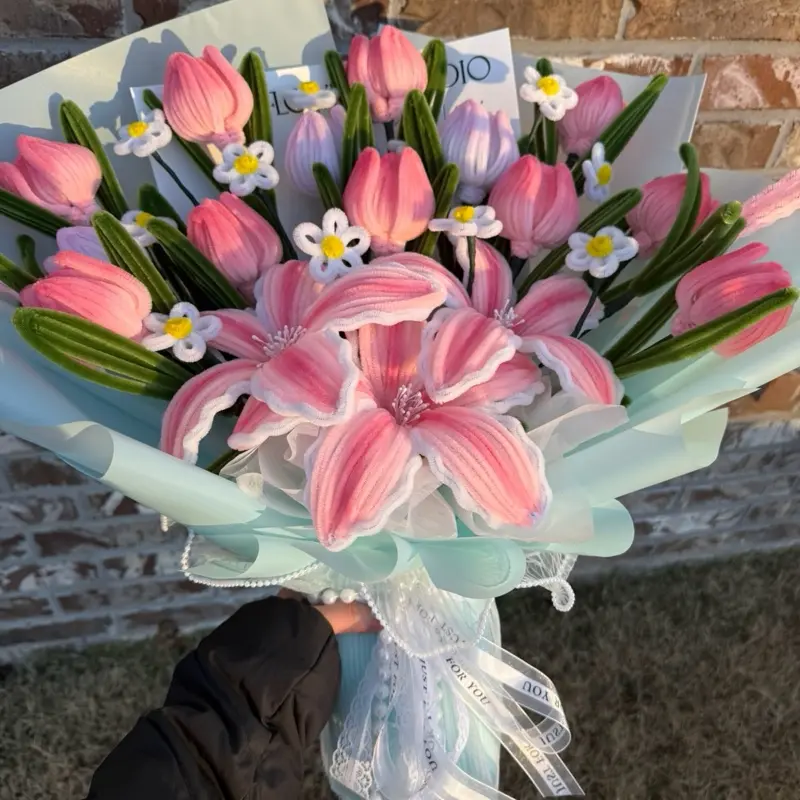 Premium Tulips & Lilies Bouquet Premium Tulips & Lilies Bouquet