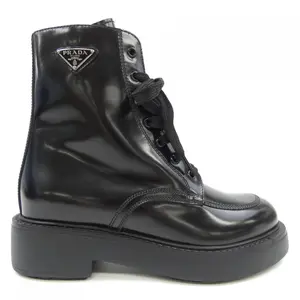 Pre-owned PRADA Others Small Leather Goods 1T647N Brushed Leather Boots