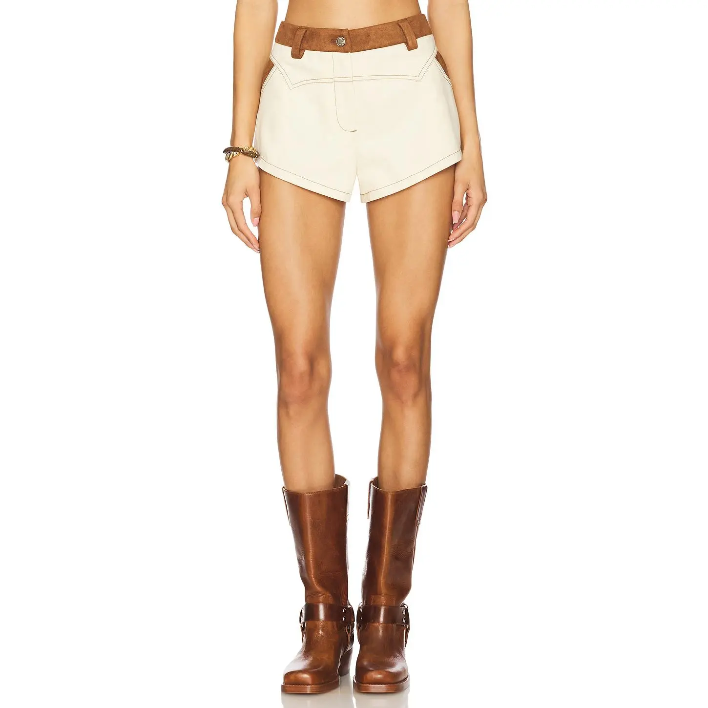 BY.DYLN x REVOLVE Donella Micro Shorts in Cream