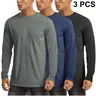 MAGCOMSEN Men's Raglan Long Sleeve UPF 50+ UV Protection Polyester Fishing Shirt - Lightweight Quick Dry Crew Neck Rash Guard, Male Clothing Mensfashion Gymwear Sportswear for Fishing, Gym Training