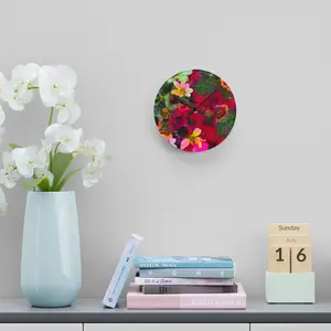 Floral Fiesta Wall Clock