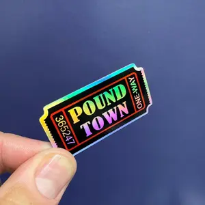 Pound Town Ticket Sticker Decal, Hard Hat, Laptop, Tumbler, Toolbox, Bike, Car