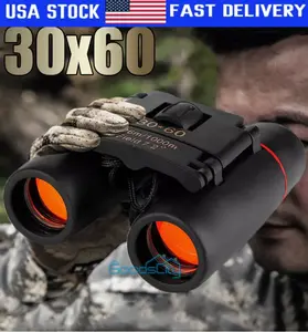 30x60 HD Military Zoom Powerful Binoculars Day/Low Night Optics Hunting + Case