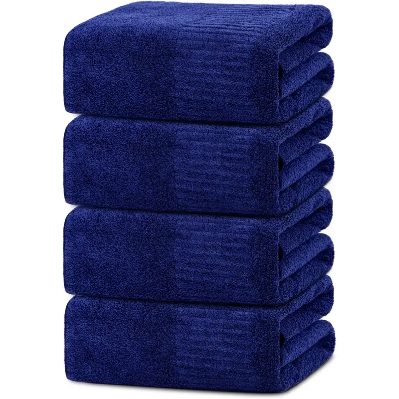 SEISSO Bath Towels 4 Counts Premium Large Towels for Bathroom 35 x 63 Inches Ultra Soft and Quick Dry Luxury Bath Sheet, Lightweight Shower Towel Home Goods Grey