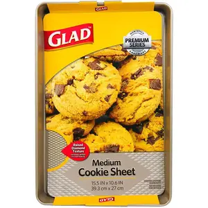 Glad Nonstick Cookie Sheet - Baking Pan with Raised Texture, Medium