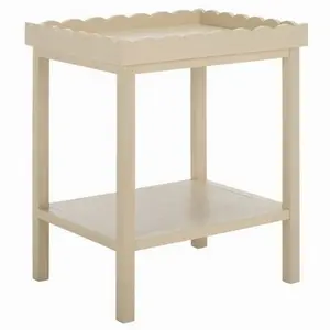 Anwyn Scalloped Open Shelf Accent Table