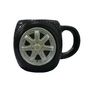 Stainless Steel Tire Mug, Funny Insulated Drink Cup 300ml, Non-Slip Novelty Mug For Water Tea Or Juice, Artsy Drinkware For Home Office Or Camping, Sturdy And Eye-Catching Beverage Cup