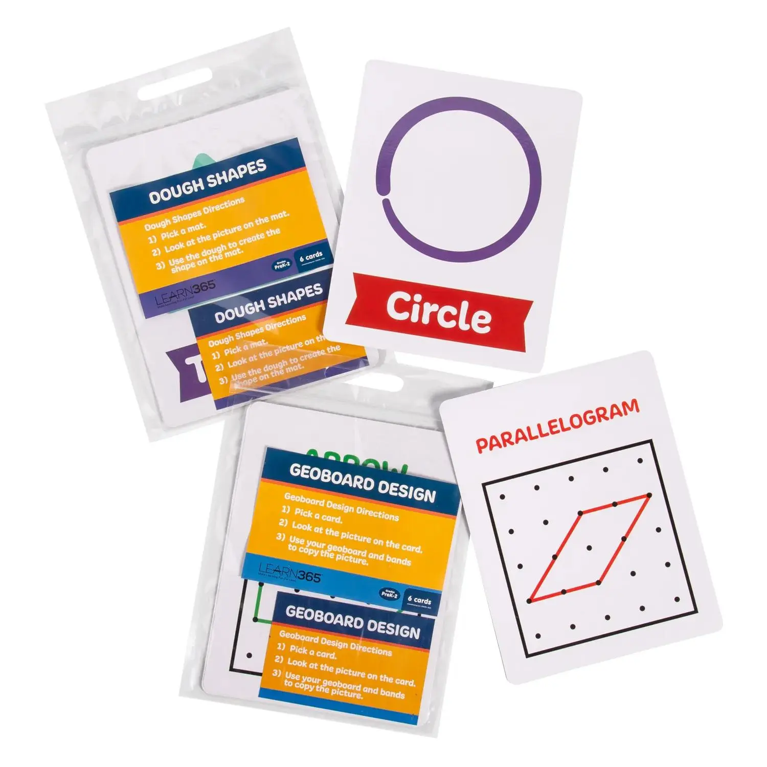 Math & Geometry Activity Cards - 42-Pc Cardstock Math Teaching Aid for Young Students, Enhanced Numerical Comprehension Exercises for Homeschooling