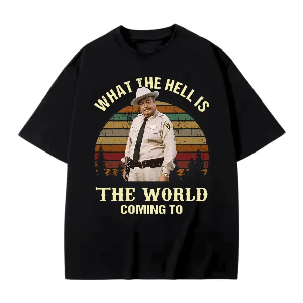 Sheriff Buford Justice Quote Shirt – Smokey and the Bandit Retro Graphic Tee, Vintage Movie T-shirt, Funny 70s Film Line Shirt Menswear Tops