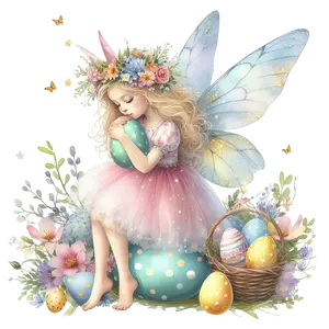 G28 Easter Fairies - Easter-Themed Design for Celebrations Gifts & Decorations Bright and Cheerful Fairies for Easter Baskets