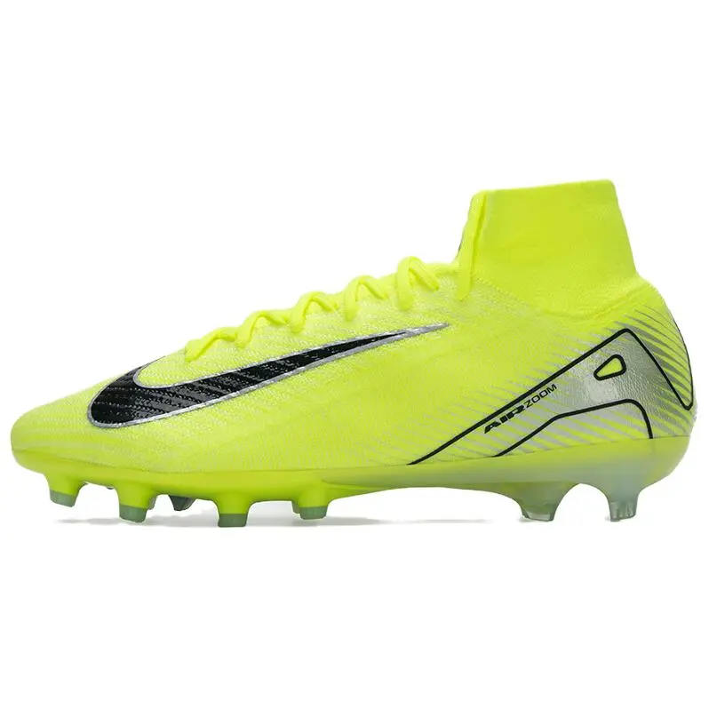 Nike Mercurial Superfly 10 Elite AG Volt Black Stylish Comfortable Durable Non-slip Soccer Cleats Men's FQ8339-700