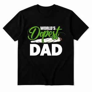 World's Dopest Dad T-Shirt| Funny Father's Day Gift Tee| 100% Cotton Graphic Shirt for Dad| Unisex S-5XL