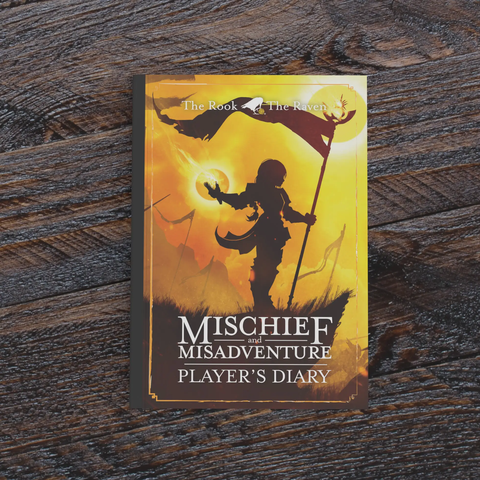 Rook & Raven Player's Diary for Dungeons & Dragons - Mischief and Misadventure Series - A5 Character Journal (Character Sheets, Spells, and more)