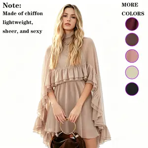 Women's summer fashion two-piece set featuring a chiffon shawl and tank top; lightweight and sexy summer dresses for women; everyday street style outfits # SummerVibes # Women's Fashion # EverydayOutfits # DateNight