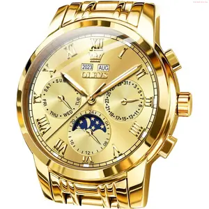 OLEVS Watch OLEVS Mens Automatic Watches Self Winding Mechanical Luxury Dress Stainless Steel Waterproof Wrist Watches for Men