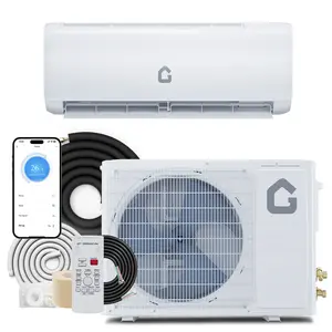 Energy Efficient 9000 BTU Mini Split Air Conditioner & Heater - 18.5 SEER2 Ductless Inverter AC with Heat Pump - 230V, WiFi & Remote Control, Alexa Compatible - Easy DIY Installation - Heats & Cools Up to 450 Sq.Ft - White