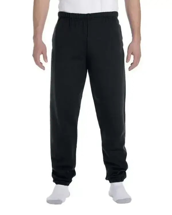 Menswear Jerzees 4850P Adult 9.5 oz. Plain Super Sweats NuBlend Fleece Pocketed Sweatpants, Cotton-Polyester Fabric, Elastic Functional Waistband
