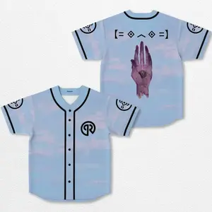 Porter Robinson Worlds Baseball Jersey EDM Music Shirt, EDM Festival Family Gift, Unisex Breathable Men's Jersey, 420 Lover Graphic Shirt, Gift For Baseball Fan EDM Electronics Music