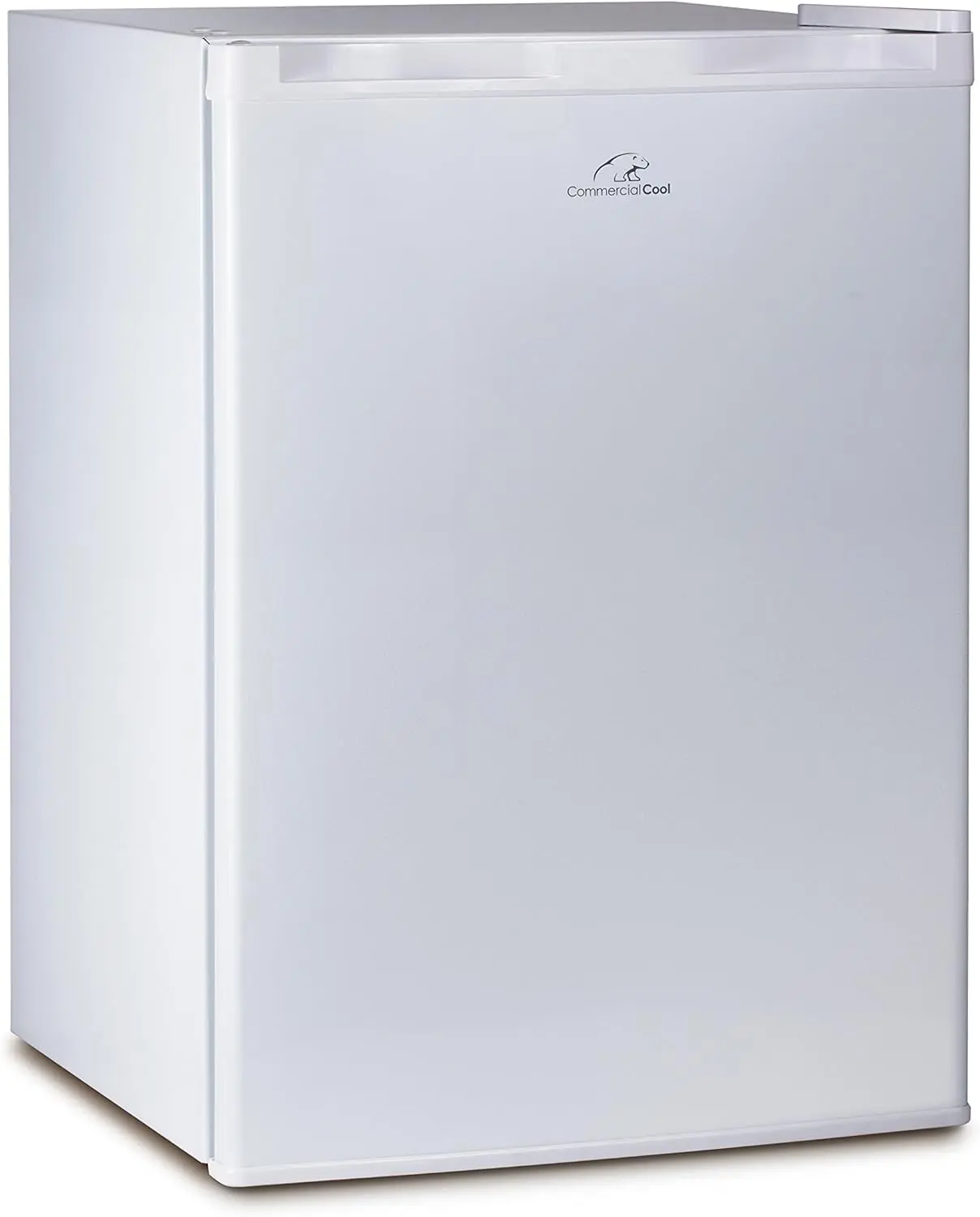 Commercial Cool 2.6 Cu. Ft. Compact Refrigerator, Single Door Mini Fridge with Chiller Compartment, Personal Fridge for Home or Dorm Room, R600a Refrigerant, CCR26W, White