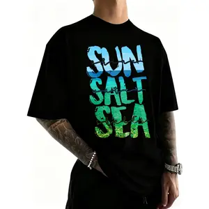 100% Cotton Sun Salt Sea Water Shell T-Shirt for Women Men Outdoor Casual Short Sleeve Comfortable And Versatile Shirt