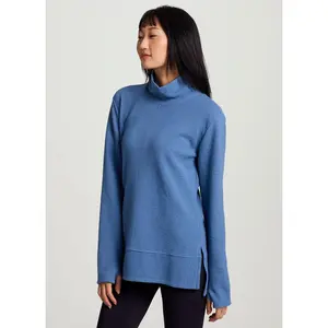 Studio Jacquard Mock Neck Pullover