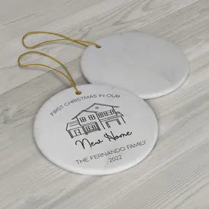 New Home Christmas Ornament - First Christmas in our New Home 2022
