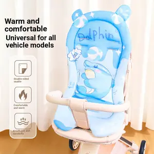 Breathable Soft Baby Stroller Pad, Four Seasons Universal Thick Non-Slip Infant Stroller Cushion, Comfort Spine Protection, Kids Travel Seat Mat