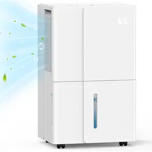 COWSAR 4500 Sq.Ft Dehumidifier,  Energy Star Dehumidifier with Wheels for Medium to Large Basement, Bedroom, Bathroom, Office - 50 Pints, 4 Modes, LED Display, 24H Timer, Whisper-Quiet, 1.7 Gallon Tank