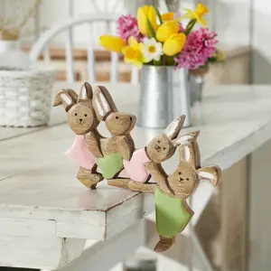 Bunny Hop Wooden Bunnies Playtime