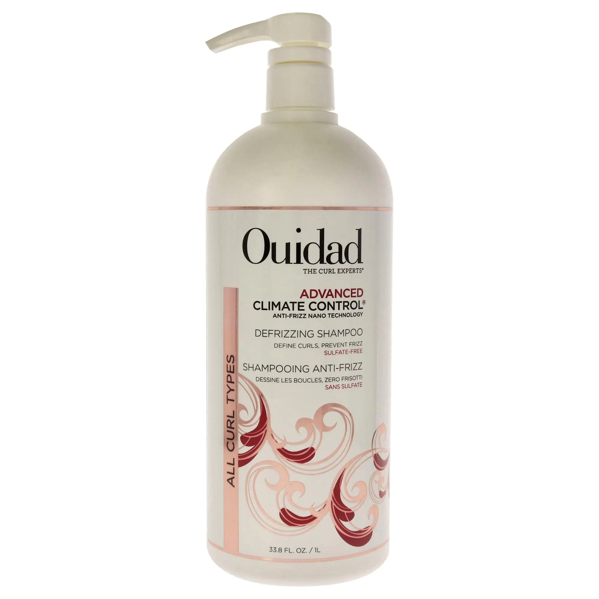 Ouidad Advanced Climate Control Anti-Frizz Unisex Shampoo, 33.8 fl oz Single Bottle