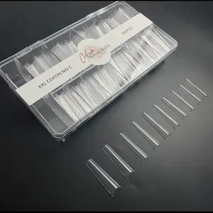 SOFT GEL XXL COFFIN NO C 500pc Nail Tips