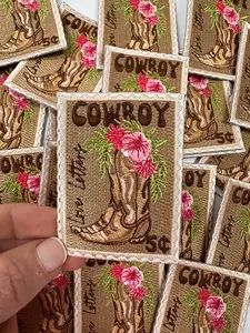 Love Letters Boot Stamp,western patch,cowboy patches,pink patch,cowgirl,love patch,stamp patch,cowgirl patch,stamp patch