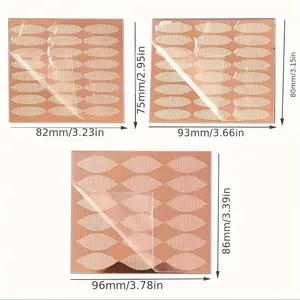 Water Activated Lace Eyelid Tape 360/480pcs Natural Eye Mask Mesh Sticky Shield for Long Lasting Maintenance Invisible Double Eyelid Tape Suitable for Inner Eyes Pocket Cap Puffiness Eyes Small/Medium/Large Size Eyelash Extension Tweezers