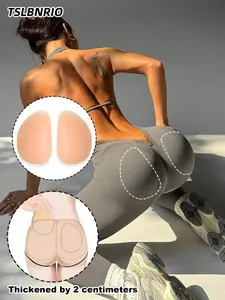 1 Pair of Silicone Butt Lift Pads, Two Thickness Options - Self-Adhesive Butt Enhancer Pads - Washable and Reusable, Enhances Curves, Comfortable and Adjustable Fake Butt Inserts, Silicone Leg Pads to Shape Legs