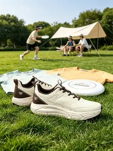 Men's Wide Toe High Instep Casual Sports Shoes Soft Elastic Cushion Suitable For Swollen Feet Wide Feet Bunions Walking Shoes